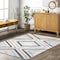 Nuloom Akari Transitional Diamond Machine Washable Area Rug 3ft x 5ft KKON18A-305 - alternate 1